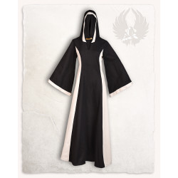 IRIS LINEN DRESS - BLACK M...
