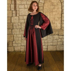 LINEN DRESS JASIONE - BLACK...