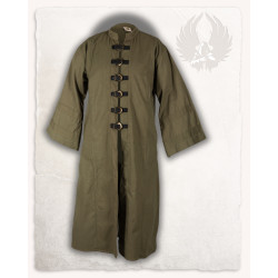 LINEN ROBE OBERON - GREEN...