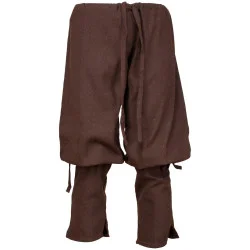 LINEN PANTS KETILL - BROWN...