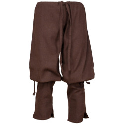 LINEN PANTS KETILL - BROWN...