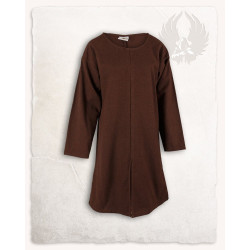 GADARIC LINEN TUNIC - BROWN...