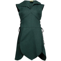 GALATEA LINEN TUNIC - GREEN...