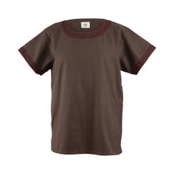 HOLGAR LINEN TUNIC - BROWN...