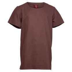 SIMPLE COTTON TUNIC - BROWN...
