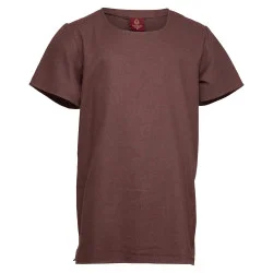 SIMPLE COTTON TUNIC - BROWN...