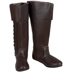 LEATHER SHOES TILLY - BROWN...