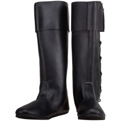 LEATHER SHOES TILLY - BLACK...
