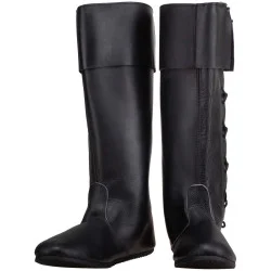 LEATHER SHOES TILLY - BLACK...