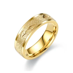 Gold Ring Shiny Band Size 32