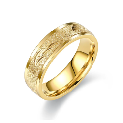 Gold Ring Shiny Band Size 23