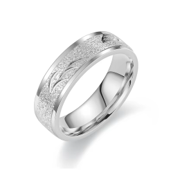 Silver Ring Band Shiny...