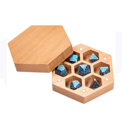 HEX WOODEN MAGNETIC CASE...