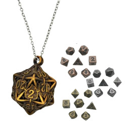 Metal Necklace Die D20 Box...