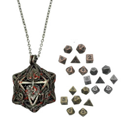 Metal Necklace Die D20 Box...