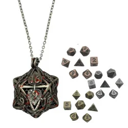 Metal Necklace Die D20 Box...