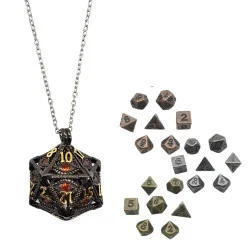Metal Necklace Die D20 Box...