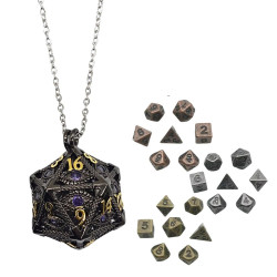 Metal Necklace Die D20 Box...