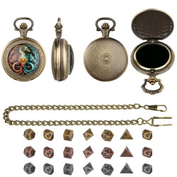 Metal Pocket Watch Box for...