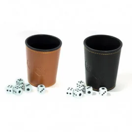 Leather Dice Cup + D6