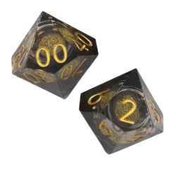 Set of 2 Dice D10 0-9 +...