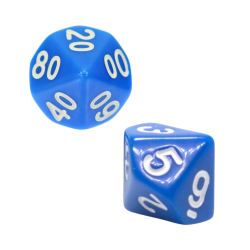 Set of 2 Dice D10 0-9 +...