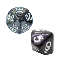 Set of 2 Dice D10 0-9 +...