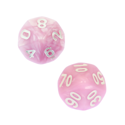 Set of 2 D10 Dice 0-9 +...
