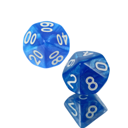 Set of 2 Dice D10 0-9 +...