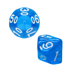 Set of 2 Dice D10 0-9 +...