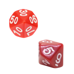 Set of 2 Dice D10 0-9 +...