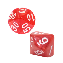 Set of 2 D10 Dice 0-9 +...