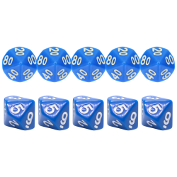 Set of 10 Dice D10 0-9 +...