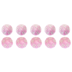 Set of 10 Dice D10 0-9 +...