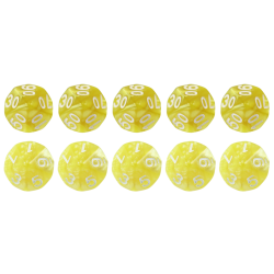 Set of 10 Dice D10 0-9 +...