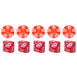 Set of 10 Dice D10 0-9 +...
