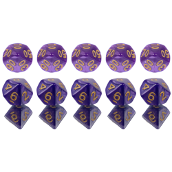 Set of 10 Dice D10 0-9 +...
