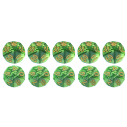 Set of 10 Dice D10 0-9 +...