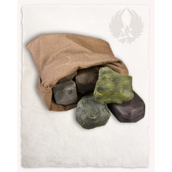 SET OF 9 THROWING STONES...