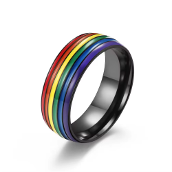 BLACK RING BAND WEDDING...