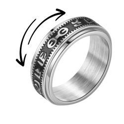 SILVER RING ANTI-STRESS...