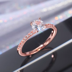 ROSE GOLD RING BRILLIANT...