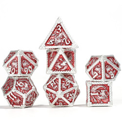 RPG Dice Ruby Breath Set of...