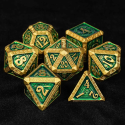 RPG Dice Gold Yum Kaax Set...
