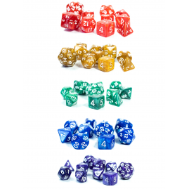 Rainbow Set 5 Sets 10 RPG Dice