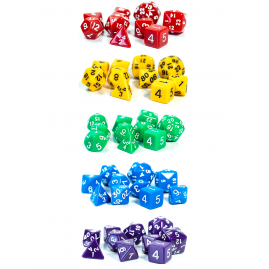 Rainbow Set 5 Sets 10 RPG Dice