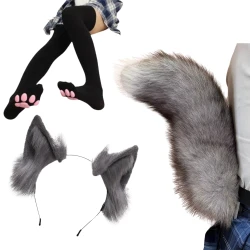 CUTE SET FURRY COSTUME TAIL...