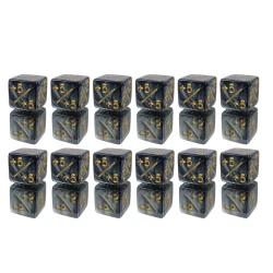 SET OF 12 D6 DICE 1.6 CM...