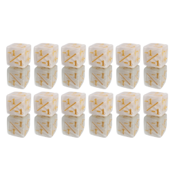 SET OF 12 D6 DICE 1.6 CM...