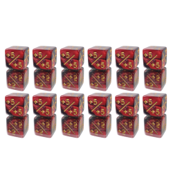 SET OF 12 D6 DICES 1.6 CM...